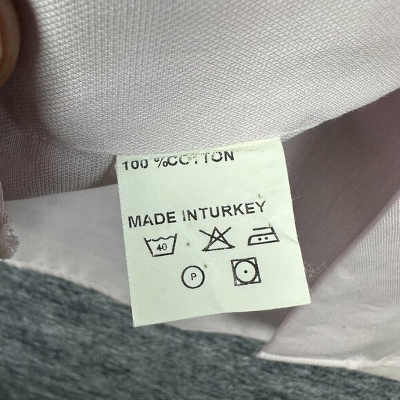 Joseph & Feiss Dress Shirt Men's18.5  36/37 Light Pink, Long Sleeve, Button Up - Picture 14 of 16